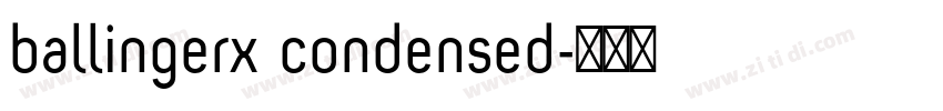 ballingerx condensed字体转换